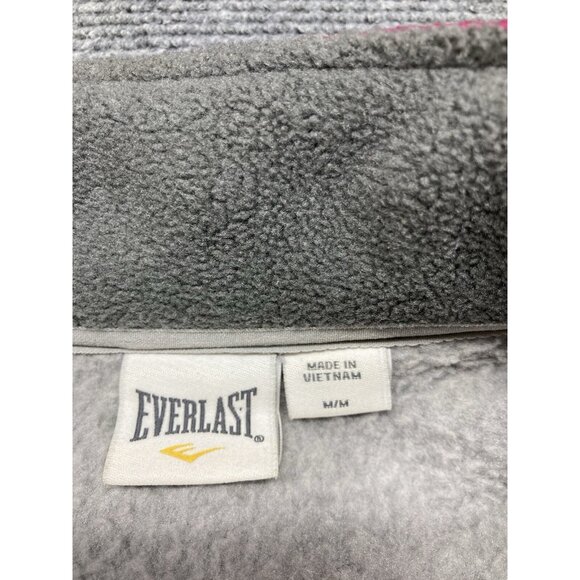 Everlast Fleece Jacket Women’s Size Medium Gray Long Sleeve Full Zip - Picture 4 of 11
